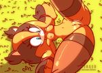 1girl 2017 4_toes animal_ears anthro anthrofied anus badger black_nose blue_eyes blush breasts brown_fur clitoris diives eyebrows eyelashes feet female female_only furry gif humanoid_feet humanoid_hands legwear mammal multicolored_fur mustelid nipples nude orange_fur pussy sega sonic_(series) sonic_boom spread_legs spreading sticks_the_jungle_badger stockings thick_thighs toes vagina video_games wide_hips