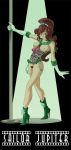 bishoujo_senshi_sailor_moon breasts exposed_breasts gloves kino_makoto makoto_kino no_panties partially_clothed pole pole_dancing pussy_hair sailor_jupiter