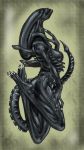 1girl alien aliens_(movie) ass breasts feet foot_fetish nipples nude xenomorph