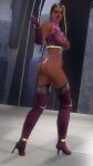  1girl alluring ass ebony fit_female hot insanely_hot master_raven midway_games mileena mileena_(cosplay) mortal_kombat namco posing sexy tekken tekken_7 