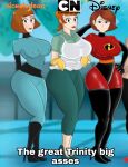  3_girls big_ass big_breasts breasts brown_hair bust busty cartoon_network clothing cropped crossover curves curvy curvy_female curvy_females curvy_figure curvy_hips danny_phantom dexter&#039;s_laboratory dexter&#039;s_mom disney disney_channel edited elastigirl female female_only heels helen_parr heroine high_heels hips hourglass_figure huge_ass huge_breasts huge_thighs looking_at_viewer lord_lince madeline_fenton mature mature_female mature_woman milf mother multiple_girls nickelodeon nipple_bulge orange_hair pixar short_hair superhero superheroine the_incredibles thick_thighs voluptuous wide_hips 