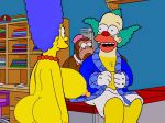 ass cheating_wife huge_breasts huge_nipples imminent_sex krusty_the_clown marge_simpson nude smile the_simpsons whoa_look_at_those_magumbos yellow_skin