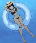 1girl bikini breasts dc dc_comics female female_only hat raven_(dc) ravenravenraven shades solo teen_titans