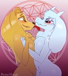  &lt;3 1girl 2017 anthro ass big_ass big_breasts blush boss_monster breasts canine caprine desertkaiju digital_media_(artwork) dog dogmom_(cherrikissu) duo female/female fur furry goat hair horn licking long_ears mabel_(cherrikissu) mammal mature_female nude original red_eyes simple_background slightly_chubby smile tongue tongue_out toriel undertale video_games voluptuous white_fur yellow_eyes 