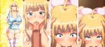 1boy 1girl 1girl big_breasts big_penis blonde_hair blowjob_face blush breasts brother_and_sister censored censored_penis closed_mouth clothed clothing collarbone edit eyebrows eyelashes fellatio fellatio forced forced_oral gif gif gif grabbing head_grab huge_breasts huge_cock incest komiya_rina large_penis legs legs_together legwear long_penis looking_at_penis looking_at_viewer male male/female mosaic_censoring muttsuri_do_sukebe_tsuyu_gibo_shimai_no_honshitsu_minuite_sex_sanmai open_eyes oral oral_penetration oral_sex penetration penis rolling_eyes schoolgirl standing stockings straight submissive_female sucking sucking_penis sweat sweatdrop sweating t-rex_(animation_studio) teen teenage_girl thighs twin_tails voluptuous voluptuous_female