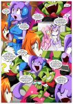  2017 3girls amy_rose bbmbbf blaze_the_cat carol_tea comic freedom_planet fur34 fur34* milla_basset palcomix sash_lilac watching_a_movie_with_friends_(comic) 