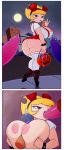 ass big_ass big_breasts blonde_hair breasts captainjerkpants cartoon_network condom cum halloween hot huge_breasts insanely_hot mandy_(billy_&_mandy) nipples no_nose oral paizuri sexy the_grim_adventures_of_billy_and_mandy