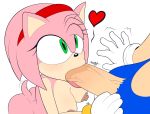  &lt;3 1girl amy_rose anthro areola ass blue_fur blush bracelet breasts clothing duo erection eyelashes fellatio female fur furry gloves green_eyes hairband hedgehog high_res jewelry male male/female mammal nipples oral pink_fur quills sega sex shaking sonamy sonic_the_hedgehog supersegasonicss tailwag vein 