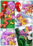 archie_comics bbmbbf comic furry julie-su knuckles_the_echidna mina_mongoose mobius_unleashed palcomix sega shade_the_echidna sonic_(series) sonic_the_hedgehog_(series) sonic_xxx_project_4