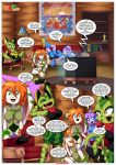  2017 3girls bbmbbf carol_tea comic freedom_planet fur34 fur34* milla_basset palcomix sash_lilac watching_a_movie_with_friends_(comic) 