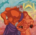  2boys big_penis disney erect_penis erection father_and_son gay hercules_(character) holding_penis huge_penis incest large_penis male male/male male_only mature mature_male muscle muscles nude older_male penis testicle testicles yaoi zeus 