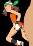 1boy 1girl ass bottomless closed_eyes female female_human haruka_(pokemon) human human/human jorojoro male male/female male_human may may_(pokemon) no_panties penetration pokemon sex short_hair taken_from_behind