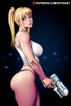 ass big_ass big_breasts blonde_hair blue_eyes breasts hot insanely_hot looking_at_viewer metroid nintendo r3ydart samus_aran sexy_breasts