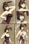  1girl beard breasts bunny_ears crateofsnakes_(artist) ftm_transformation gender_transformation genderswap genderswap_(ftm) growth haruhi_suzumiya marvel ripped_clothes the_melancholy_of_haruhi_suzumiya transformation wolverine_(x-men) x-men 