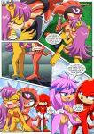 archie_comics bbmbbf comic furry julie-su knuckles_the_echidna mina_mongoose mobius_unleashed palcomix sega shade_the_echidna sonic_(series) sonic_the_hedgehog_(series) sonic_xxx_project_4