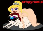 blonde_hair cartoon_network eris_(billy_&_mandy) evil_con_carne goddess major_dr._ghastly pyramid_(artist) sex slave strap-on the_grim_adventures_of_billy_and_mandy tiara tooth_gap yuri