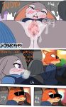  blush blushes breasts car_sex comic daydream dripping furry heavy_breathing horny judy_hopps nick_wilde nude sex sexy shaking turn_on wet_pussy zootopia 