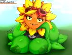  1girl ass nipples nude plants_vs_zombies plants_vs_zombies_heroes popcap_games solar_flare solar_flare_(pvz) sunflower sunflower_(pvz) tagme 