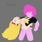  1boy1girl ass blonde_hair cartoon_network chad_steven crossover death_battle disney disney_channel disney_xd heart-shaped_pupils long_hair pink_steven pornfan69 sex standing star_butterfly star_vs_the_forces_of_evil steven_quartz_universe steven_universe steven_universe_future straight testicle 