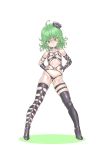 03murs 1girl alternate_costume cosplay dominatrix green_hair impossible_clothes kaijin_hime_do-s one-punch_man revealing_clothes short_hair tatsumaki tatsumaki_(one-punch_man)