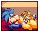  1girl 2_girls 2girls anthro big_breasts breast_size_difference breasts canine crossgender dildo dongitos double_dildo dreamcastzx1 female/female female_only fox furry genderswap hedgehog huge_breasts mammal miles_&quot;tails&quot;_prower millie_tailsko nipples nude penetration sega sex_toy shared_object_insertion sonic_*(series) sonic_the_hedgehog sonic_the_hedgehog_(series) sonica_the_hedgehog spread_legs spreading thick_thighs vaginal vaginal_insertion yuri 