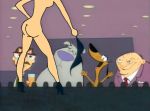  2_stupid_dogs ass big_dog_(2_stupid_dogs) butt cartoon_network little_dog_(2_stupid_dogs) nude_female stripper stripper_pole undressing 