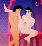 2_boys 2_humans 2_males 2boys 2humans 2male_humans 2males aladdin aladdin_(series) anal anal_penetration anal_sex anus ass butt crossover cum cum_in_ass cum_on_body dark-skinned_male dark_skin disney duo ejaculation erect_penis erection fuck fucking gay human human/human human_only male male/male male_only muscle muscles nude orgasm penis prince_eric sex testicle testicles the_little_mermaid yaoi