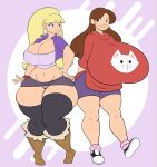 gigantic_breasts gravity_falls huge_breasts hyper_breasts jaeh mabel_pines pacifica_northwest