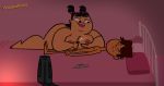  1boy 1girl bbw bed bedroom big_areola big_breasts cartoon_network closed_eyes cody_(tdi) cum_on_breasts cumshot handjob huge_breasts lipstick nude nude_female nude_male sadie_(tdi) size_difference thick_ass thick_thighs total_drama_island venturatheace 