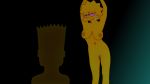 animated bart_simpson big_breasts brother_and_sister dancing drugged gif imminent_incest large_areolae lisa_simpson lisalover marijuana marijuana_blunt seductive smoking the_simpsons