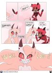 alastor_(hazbin_hotel) charlie_morningstar_(hazbin_hotel) comic devil dilf hazbin_hotel nude_female ohiekhe vivzmind white_skin