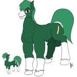 1girl appelknekten erection feral horsecock huge_balls male my_little_pony oc penis testicles