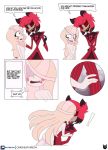 alastor_(hazbin_hotel) charlie_morningstar_(hazbin_hotel) comic devil dilf hazbin_hotel kissing nude_female ohiekhe vivzmind white_skin