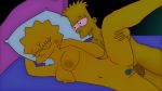 animated bart_simpson big_breasts brother_and_sister gif incest large_areolae lisa_simpson lisalover pussy_hair spooning the_simpsons