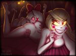 big_breasts charlie_morningstar_(hazbin_hotel) devil dilf female_only glowing_eyes hazbin_hotel high-bear nude_female pussylicking vaggie_(hazbin_hotel) vivzmind white_skin yuri