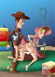  anal ass bent_over bo_peep bottomless cartoonza.com disney doggy_position from_behind hand_on_ass penis pixar pussy sex testicles toy_story woody_pride 