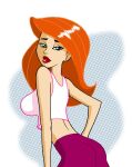  1girl callmepo clothes disney hair kim_possible kimberly_ann_possible lipstick 