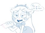 deepthroat drool fellatio half-closed_eyes hearlesssoul heart oral penis raised_eyebrow saliva star_butterfly star_vs_the_forces_of_evil