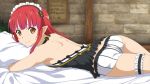  beautiful_body brown_eyes maid_headdress red_hair sword_art_online 