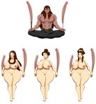  ale-mangekyo ale-mangekyo_(artist) areolae big_breasts breasts commission empty_eyes female henry_d._damien jobal_amidala lightsaber male meditation mind_control nipples nude original original_character padme_amidala pussy star_wars weapon yudil_amidala 