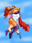  dc dc_comics koriand&#039;r large_breasts power_girl sketchybehaviour starfire teen_titans 