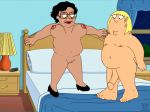  bed bedroom bouncing_breasts chris_griffin consuela family_guy funny gif guido_l jumping 