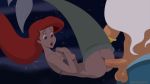  bra bra_down breasts disney exposed_breasts father_&amp;_daughter incest inusen king_triton princess_ariel pussy red_hair seashell_bra sex the_little_mermaid vaginal vaginal_penetration 