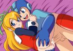 blonde_hair brother_and_sister capcom cum incest looking_at_viewer mega_man megaman megaman_(character) nintendo palcomix rockman rockman_(character) roll_(rockman) vaginal