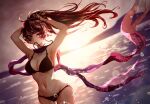  akatsuki_spirit_(artist) alluring bikini black_and_red_and_purple_hair bolivia hot infinite_azure insanely_hot kunimitsu_ii kunoichi namco purple_eyes rei1028 salar_de_uyuni salt_flat scarf sexy tekken tekken_7 voluptuous water xiao_lin_(artist) 