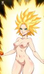  1girl caulifla dragon_ball_super kyoffie nude 