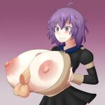 1girl bernadetta_von_varley big_breasts big_penis blush colored_eyelashes fire_emblem fire_emblem:_three_houses high_res huge_breasts jcdr male male/female nintendo nipples paizuri penis purple_hair short_hair solo_female video_game_character video_game_franchise