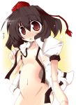  aya_shameimaru blush breasts female hat no_panties shameimaru_aya shirogane shirogane_(platinum) touhou 