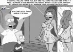  bart_simpson cosmic cosmic_(artist) homer_simpson marge_simpson monochrome the_simpsons 