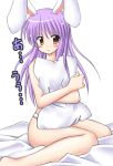  1girl animal_ears blush bunny_ears exe_(artist) exe_(xe) female pillow pillows reisen_udongein_inaba solo touhou 